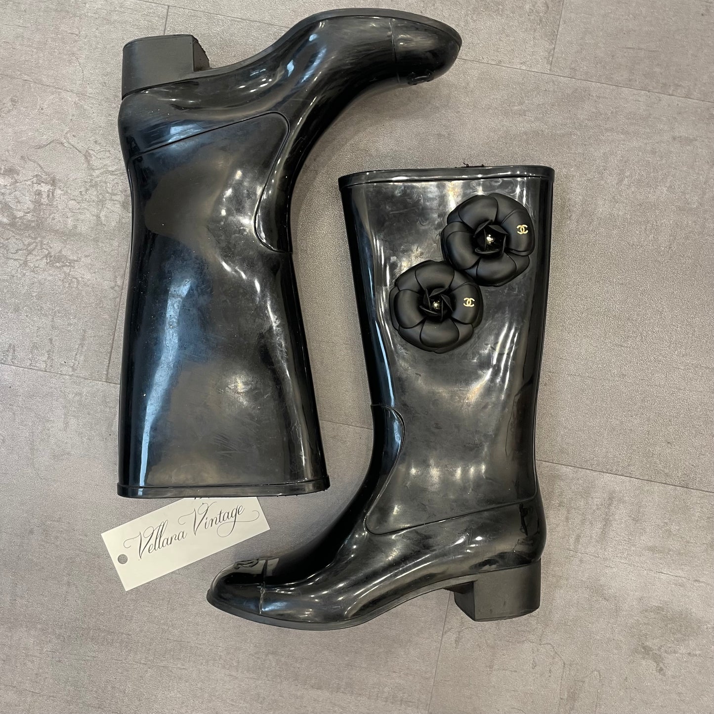 Chanel Rainboots