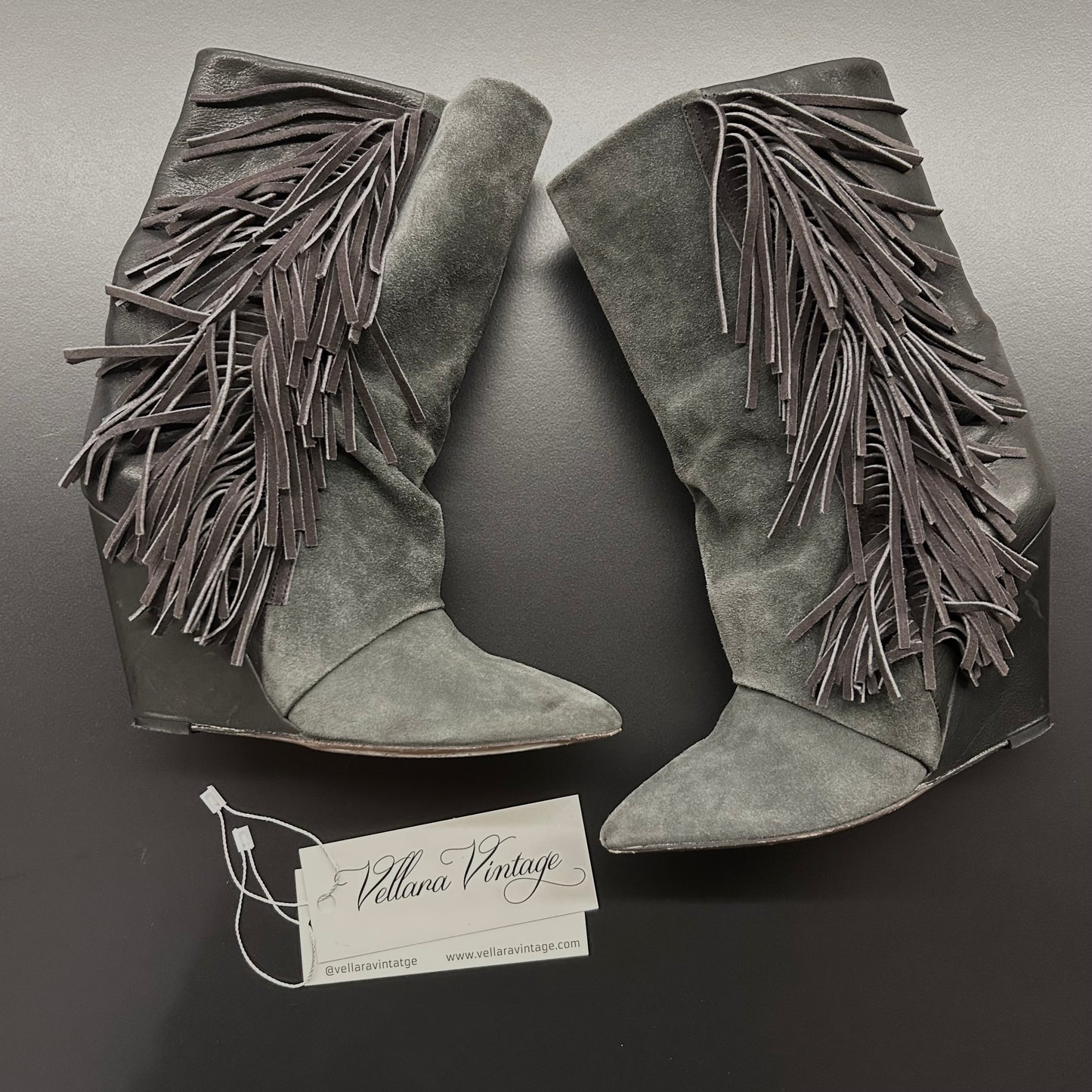 Isabel Marant Fringe Wedge Boots