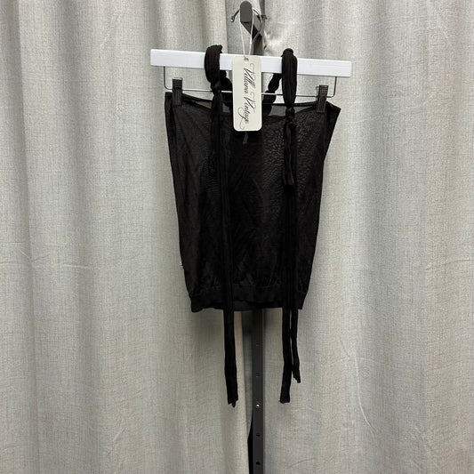 Roberto Cavalli Brown Knotted Knit Halter Top