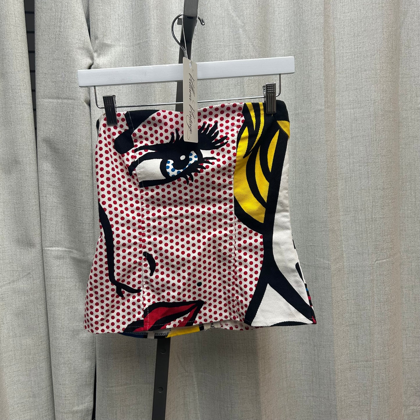 Pop Art Denim Halter Top