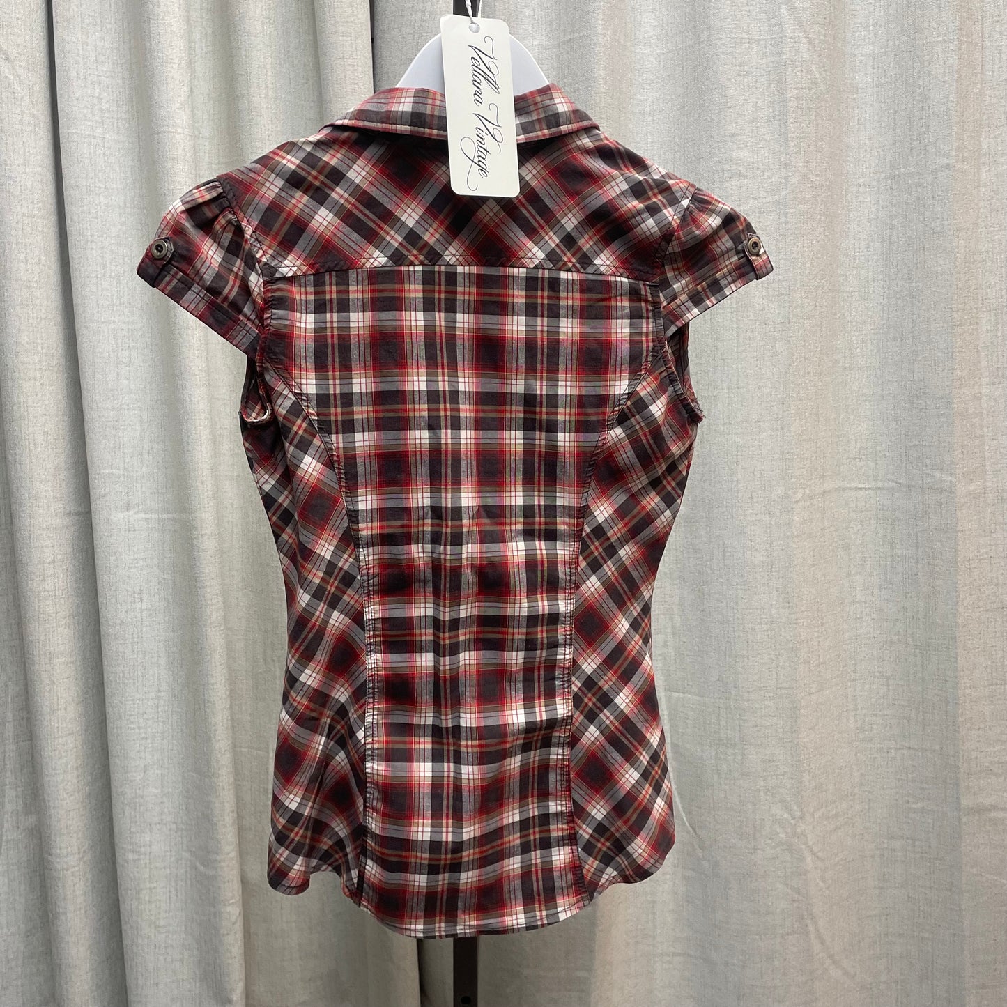 Fitted Plaid Button Down Shirt