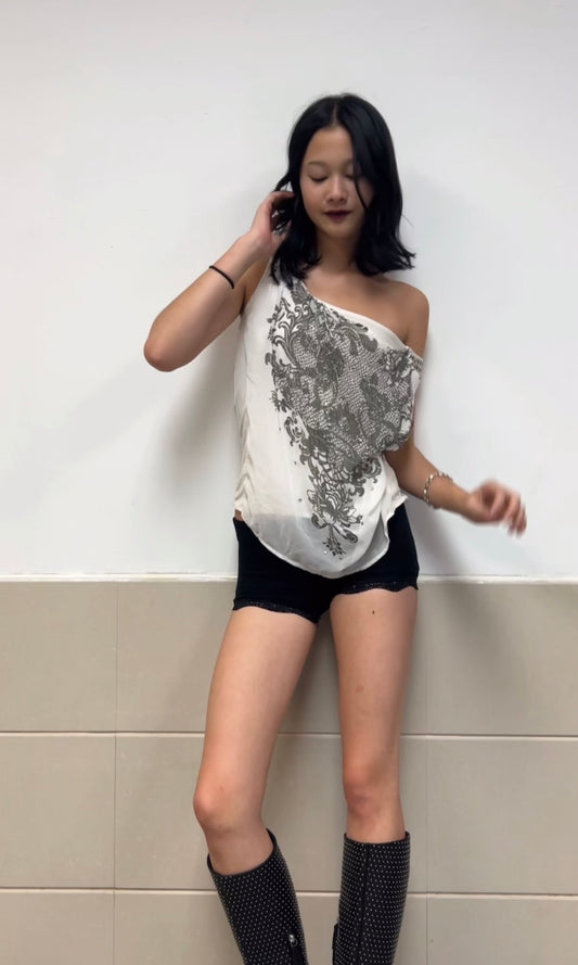 Studded Graphic Tank