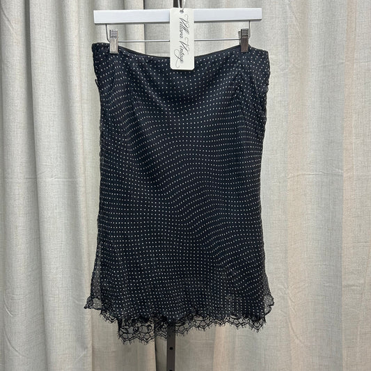 100% Silk Polka Dot Skirt