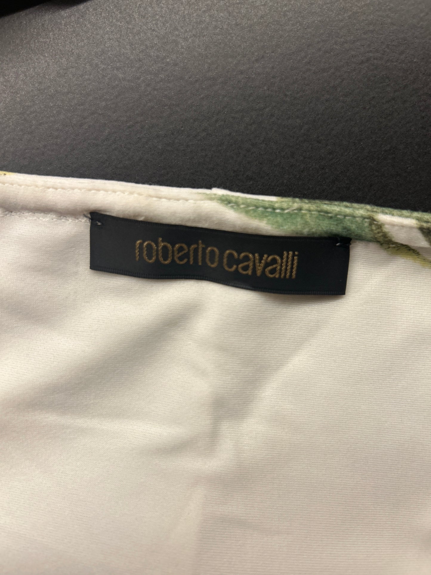Roberto Cavalli S/S 2005 Snake Lemon Print Midi Dress
