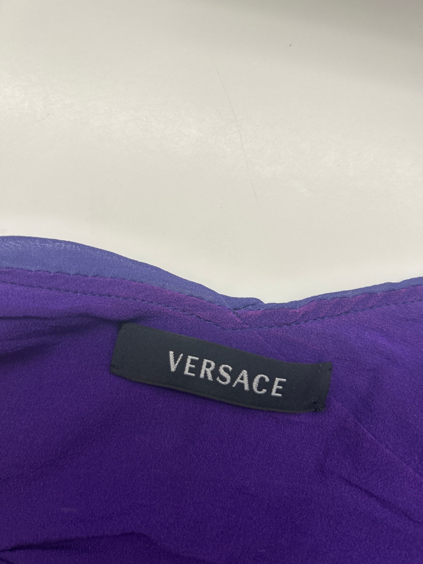 Versace Silk Floral Halter Dress
