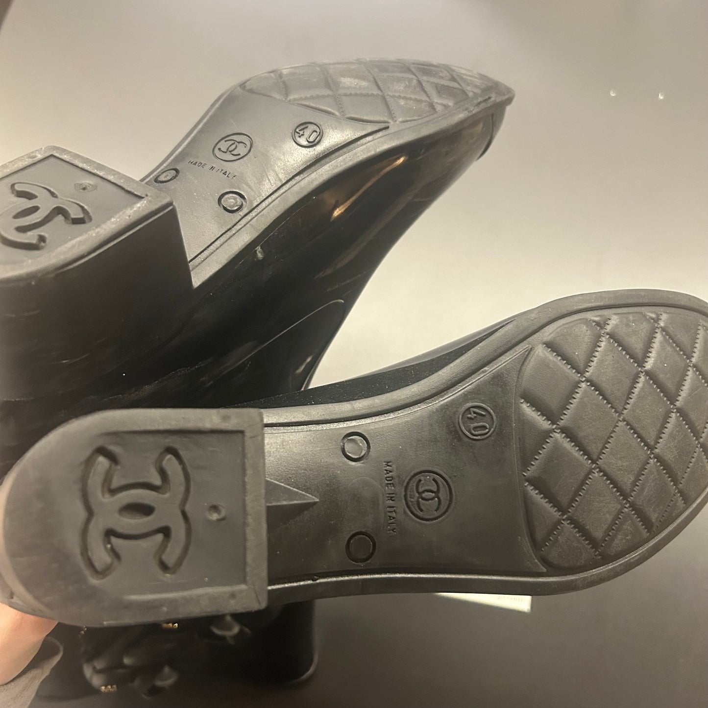 Chanel Camellia Rain Boots