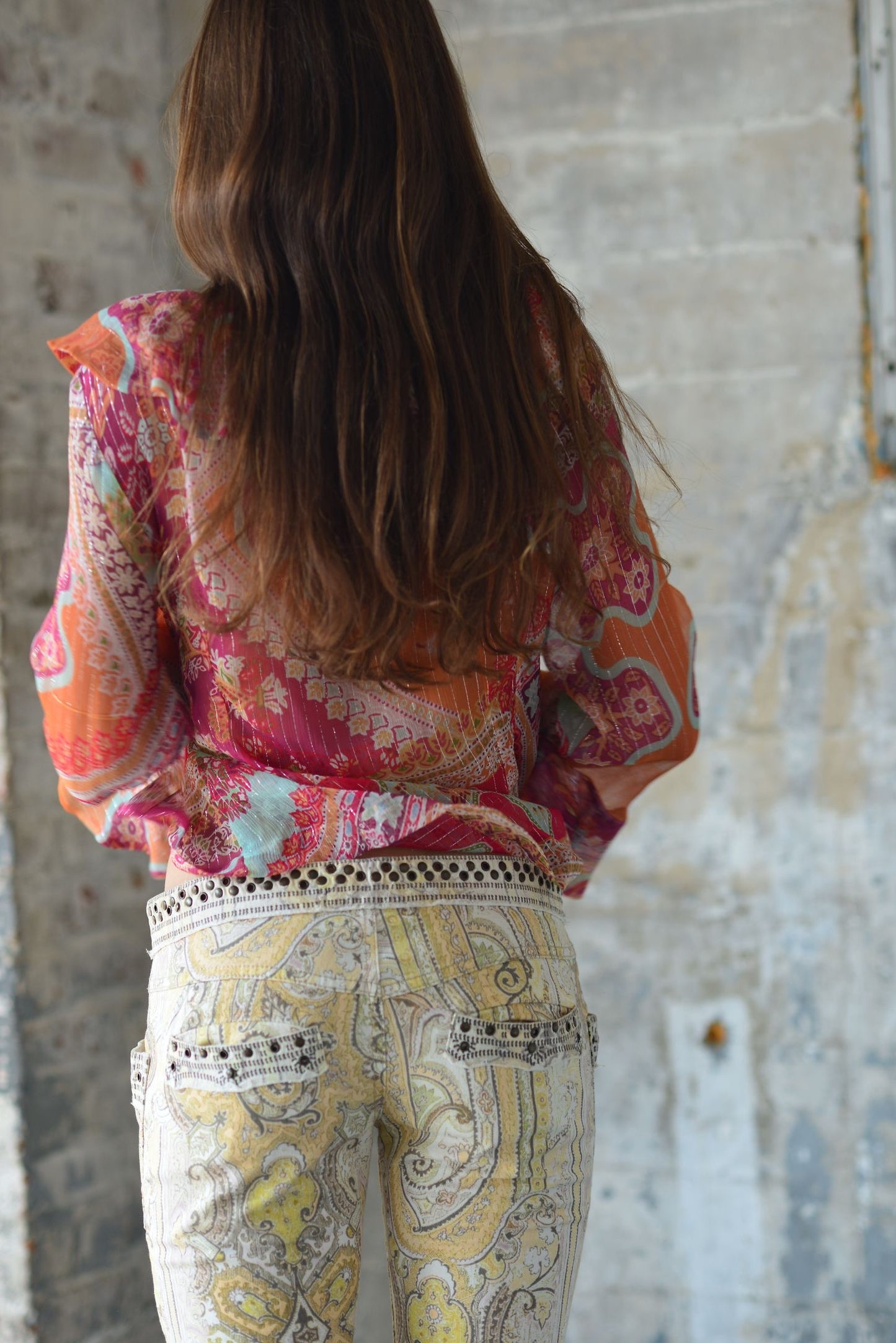 Silk Ruffle Blouse