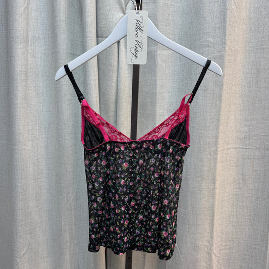 D&G Floral Pink Sheer Cami Top
