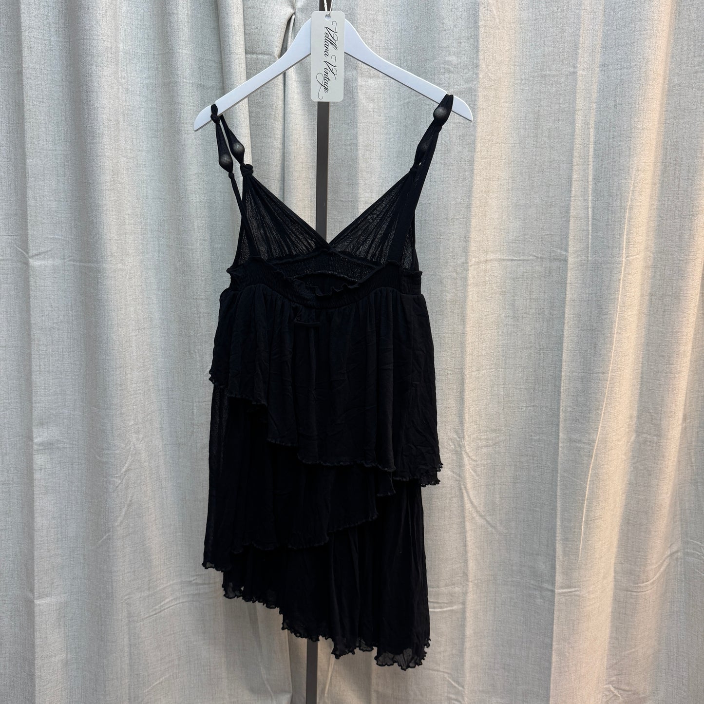 Jean Paul Gaultier Soleil Backless Semi-Sheer Layered Midi Dress