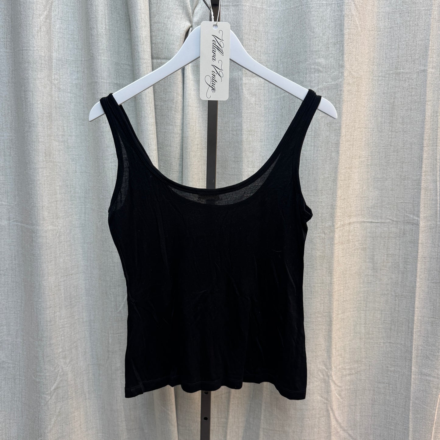 Galliano Black Multicolor Star Studded Tank Top