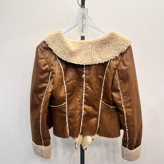 Vegan Leather and Teddy Jacket