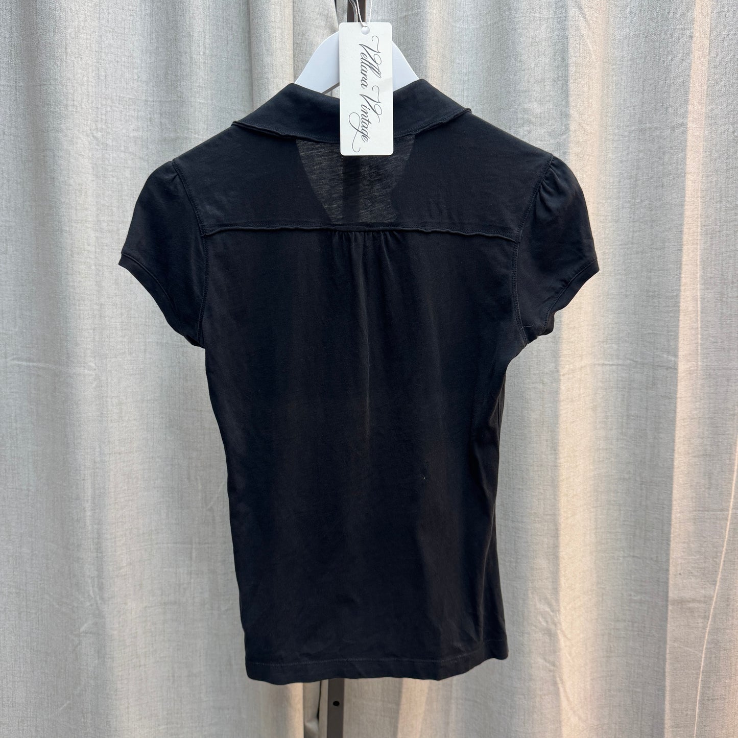 EDC by Esprit Black Pocket Polo Short Sleeve Top