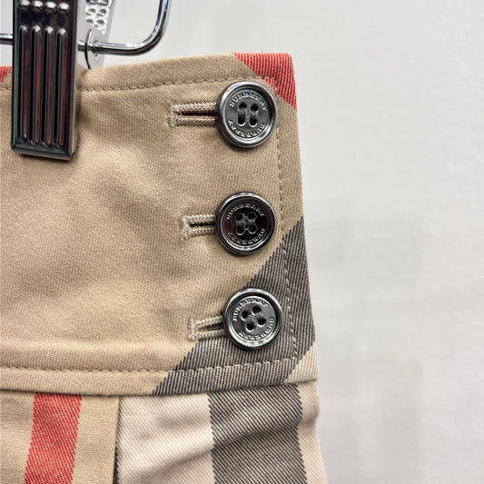 Burberry Plaid Pleated Mini Skirt