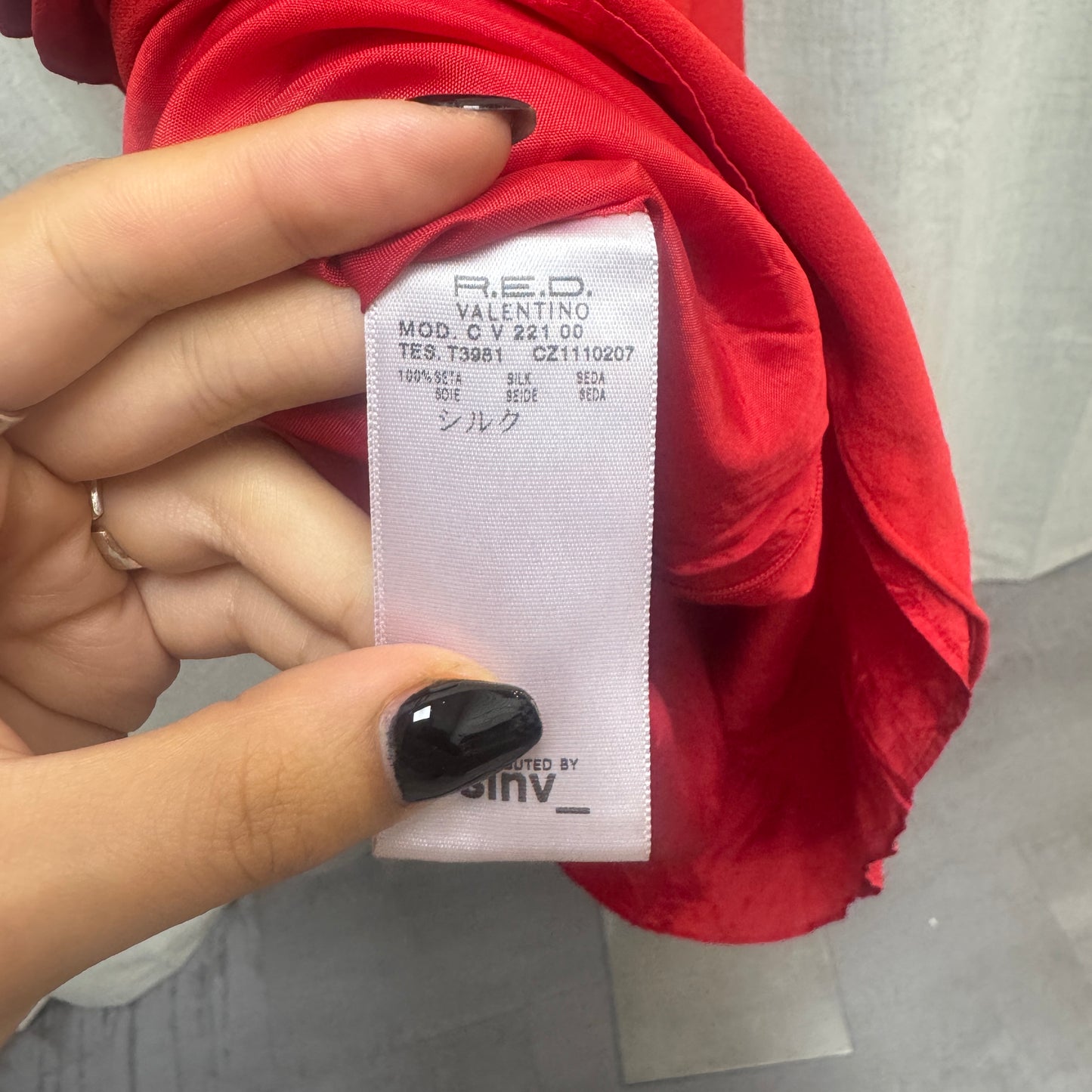 RED Valentino Silk Babydoll Mini Dress