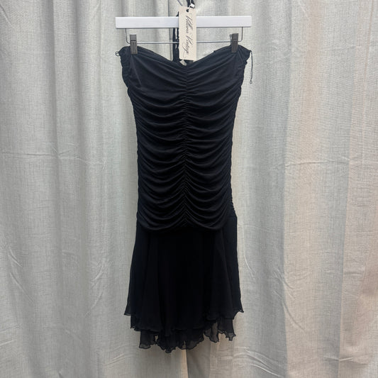 Renato Nucci Ruched Black Halter Dress