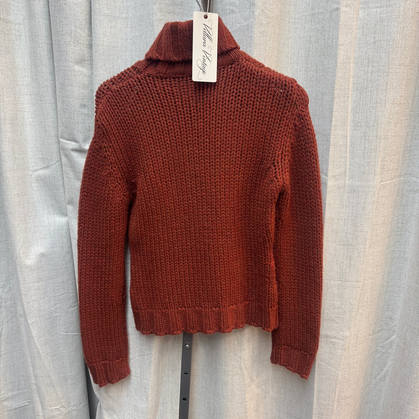 D&G F/W 2001 Embroidered Floral Turtleneck Sweater