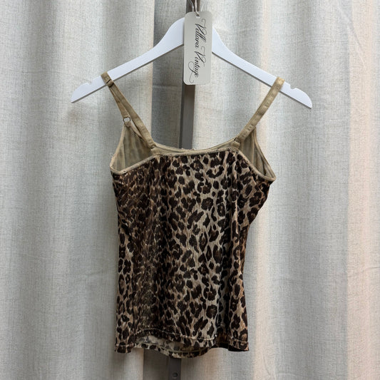D&G Underwear Shimmery Leopard Print Tank Top