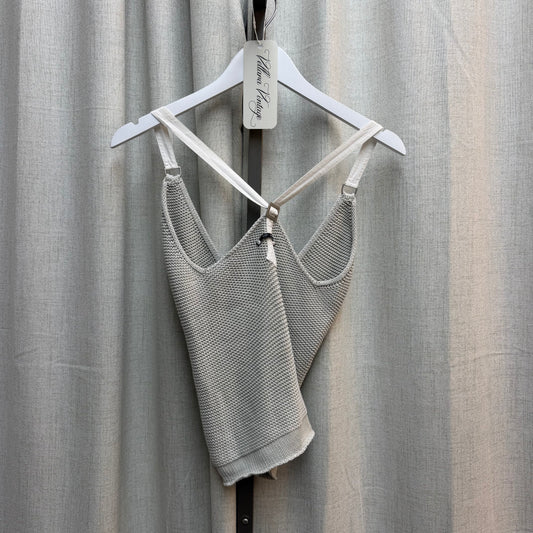 Crop Copine Grey Knit Tank