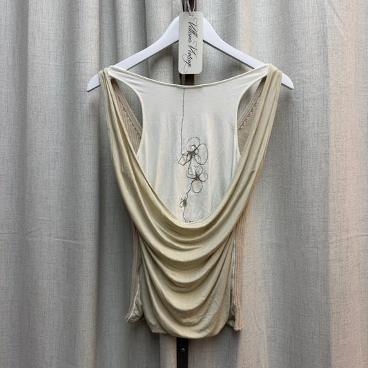 Cop Copine Beige Layered Knit Tank