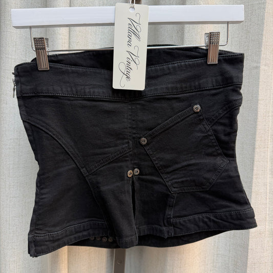 Morgan De Toi Engineered Denim Tube Top