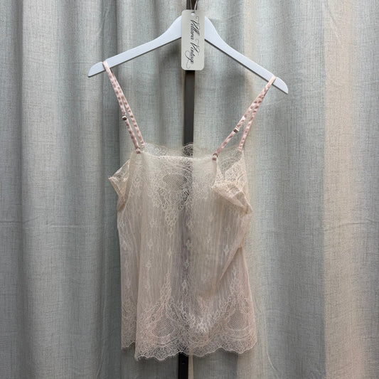 Pink Sheer Lace Top