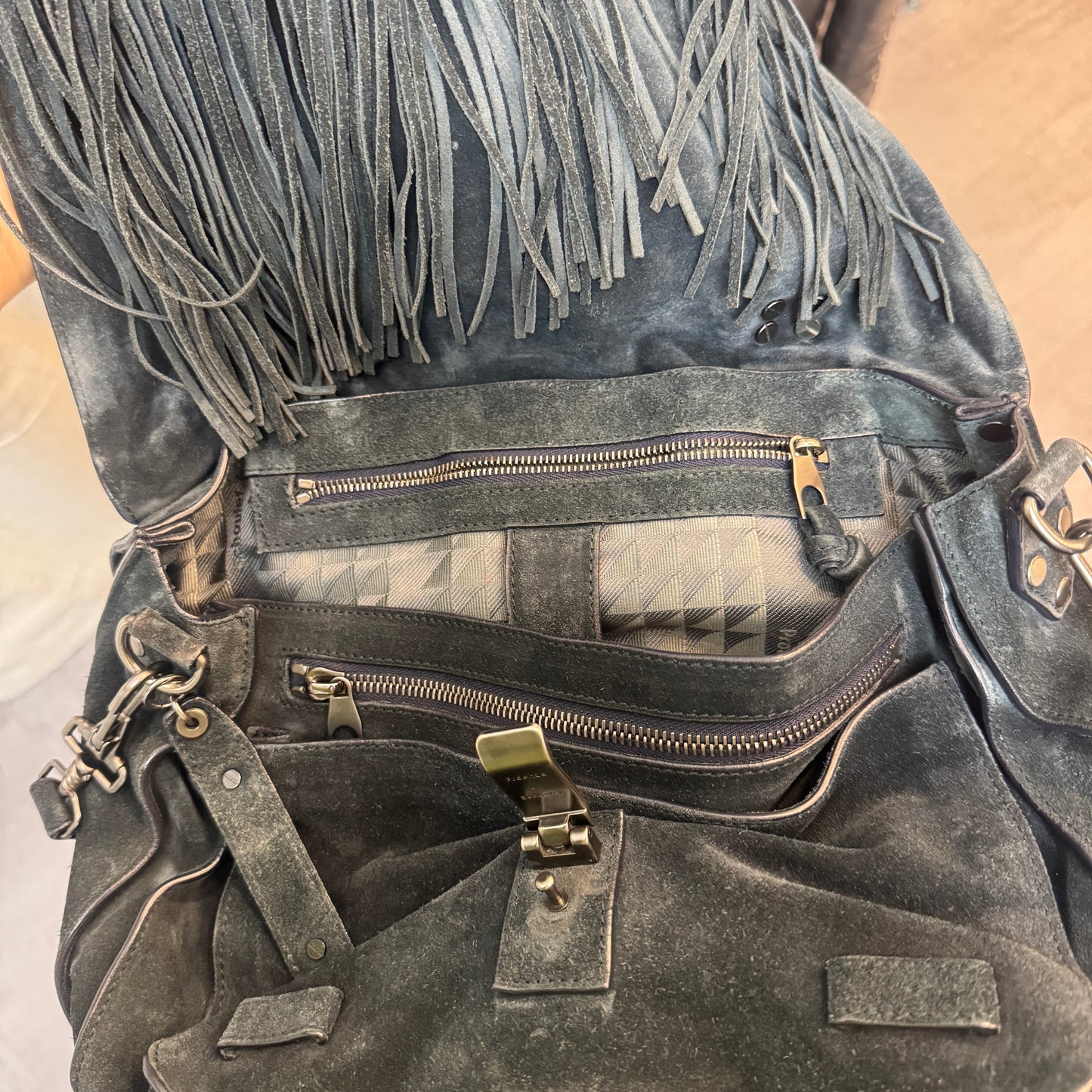 Proenza Schouler Ps1 Suede Fringe Bag