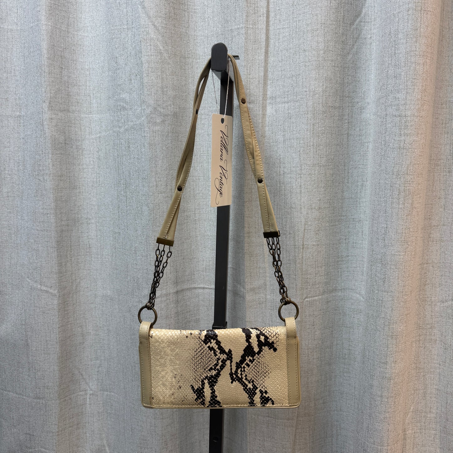 D&G Snakeskin Leather Shoulder Purse