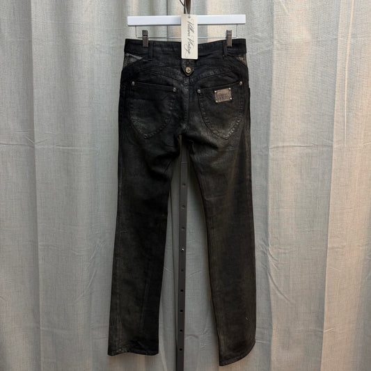 Gianfranco Ferre Waxed Slim Fit Jeans