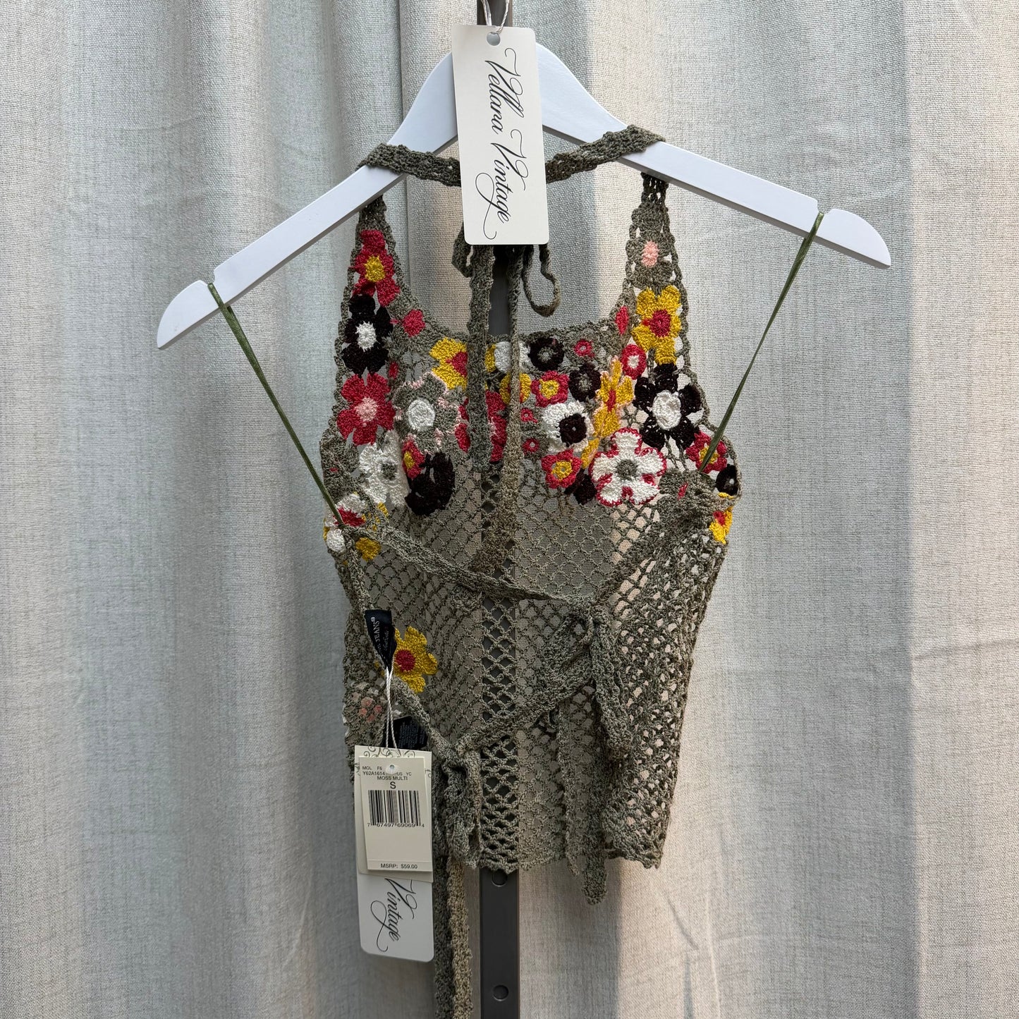 Guess Jeans Floral Crochet Top