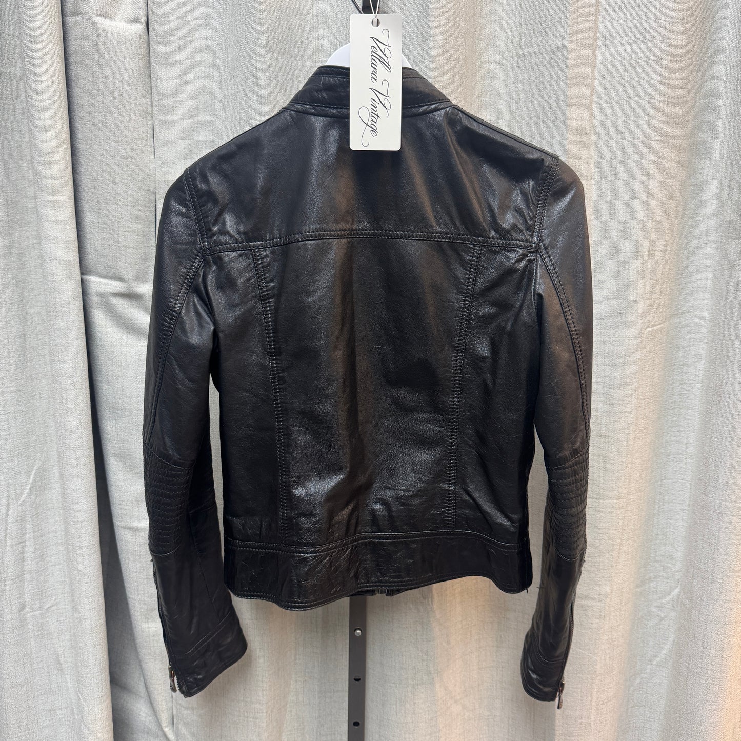D&G Black Leather Biker Jacket