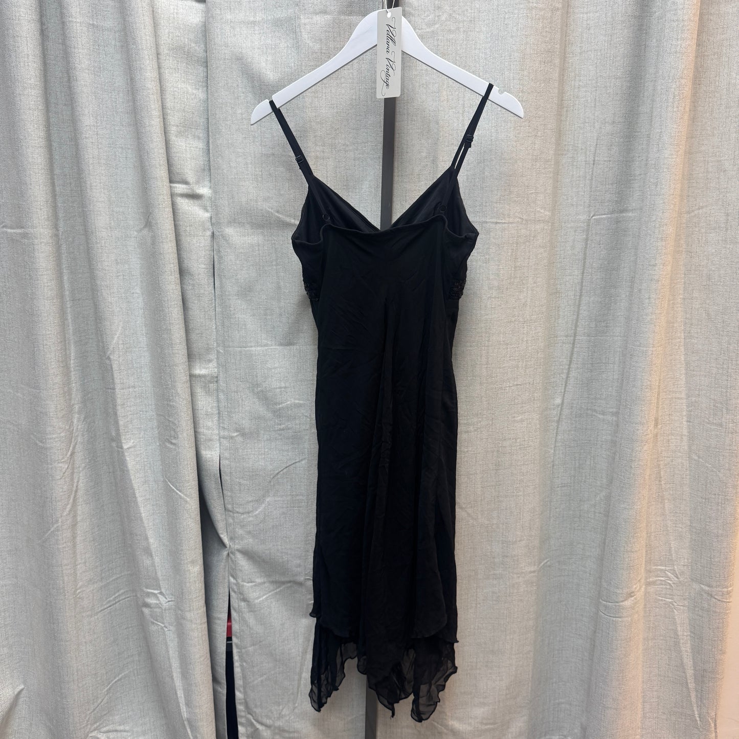 Y2K Black Sequin Midi Dress