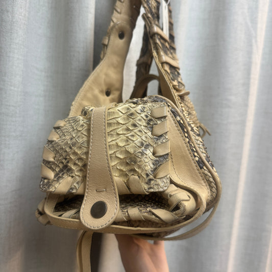 Beige Python Chloe Silverado