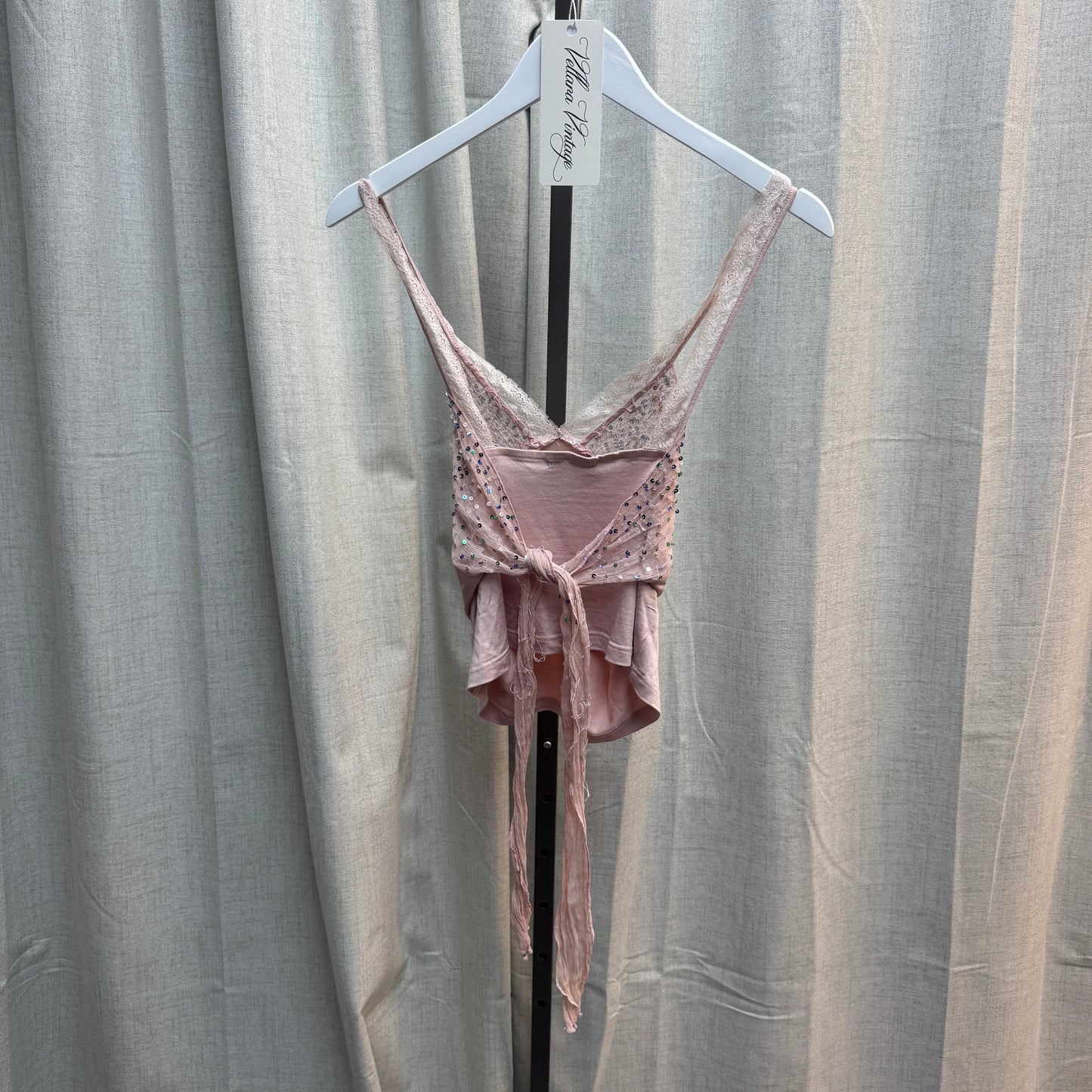 Pink Multicolored Sequin Sisley Tank Top