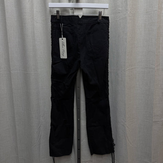 Christian Dior Black Lace-up Flared Jeans F/W 2002