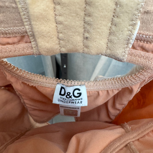 D&G Pink Lace Corset Top