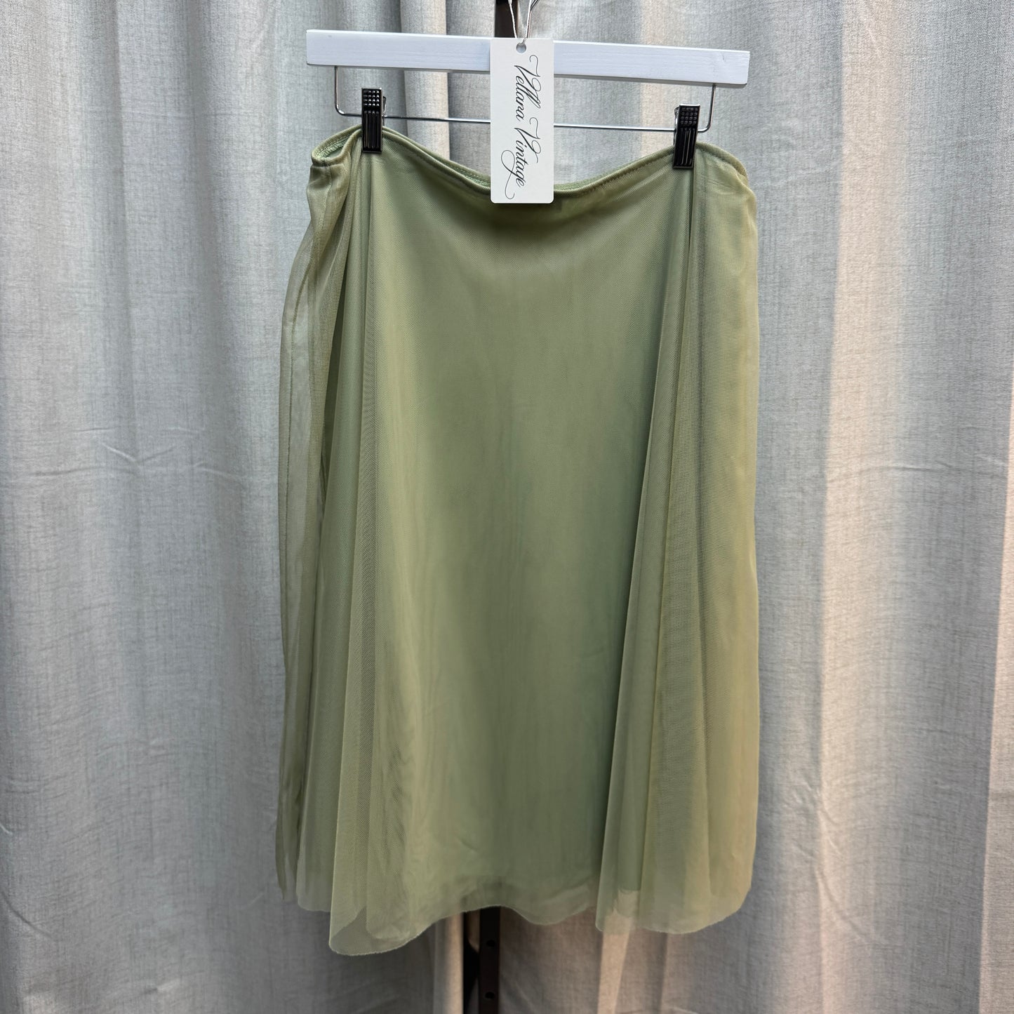 Sage Green Ruffle Floral Tank Top and Maxi Skirt Set