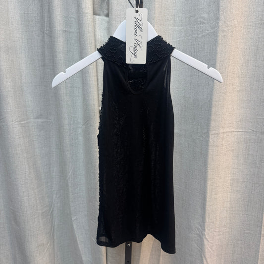 Black Beaded Halter