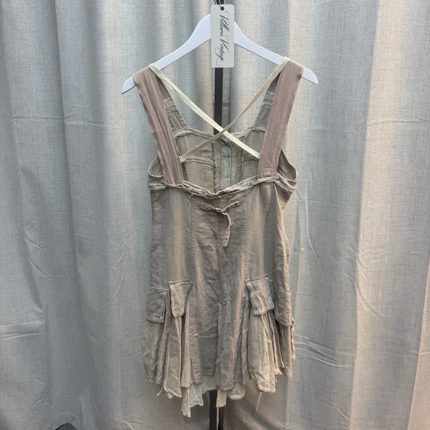 Cream Linen Subversive Midi Dress