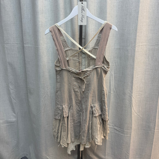 Cream Linen Subversive Midi Dress