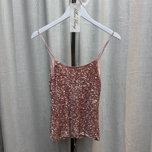Karen Millen Pink Sequin Tank Top