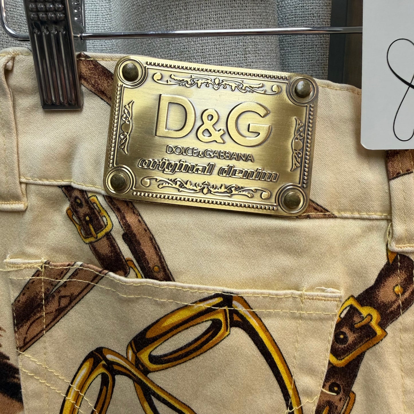 D&G Equestrian Horse Print Jeans