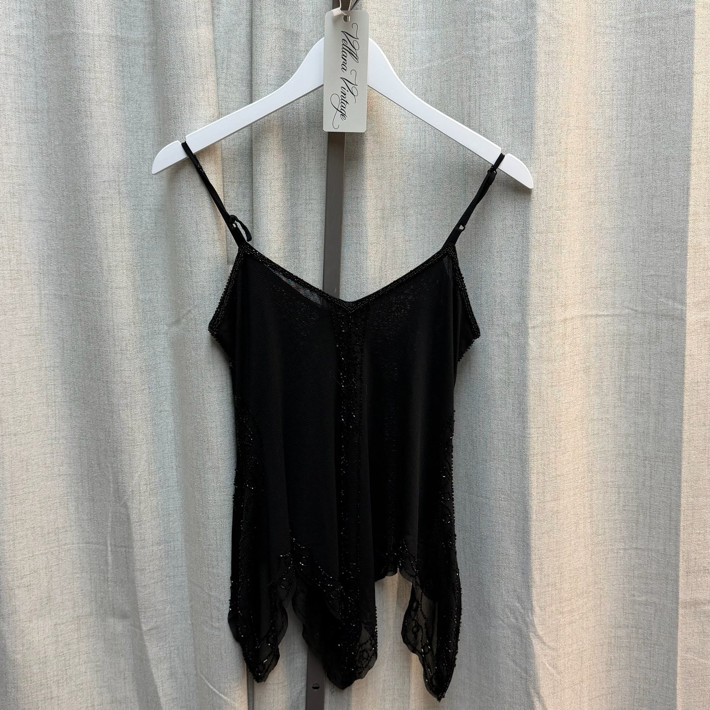 Black Beaded Fairy Top