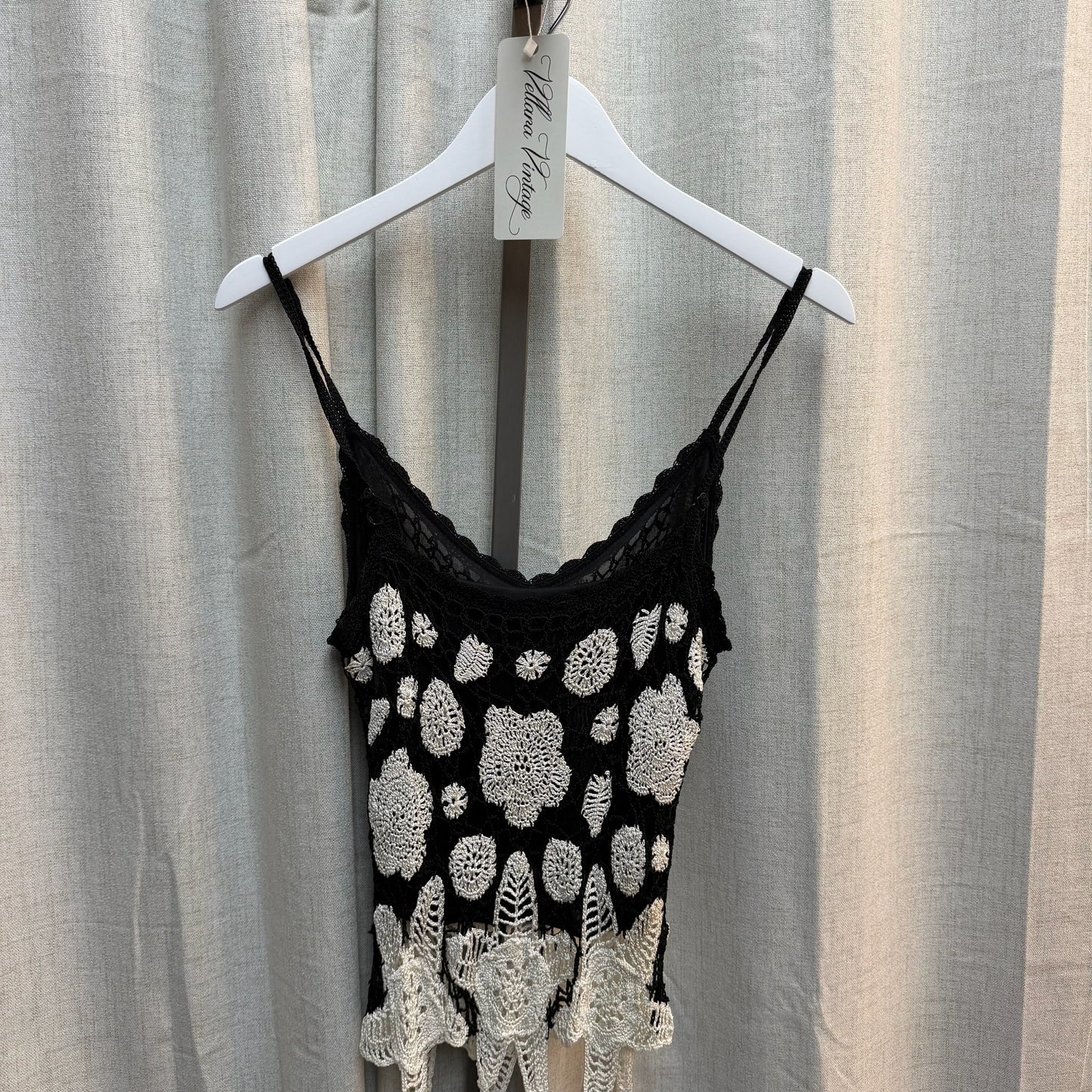 Black & White Crochet Starfish Tank
