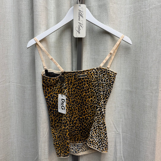 D&G Underwear Cheetah Print Bustier