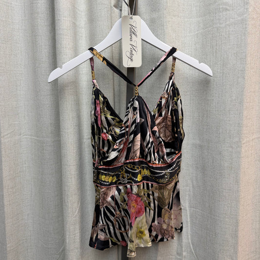 Class by Roberto Cavalli Floral Print 100% Silk Top