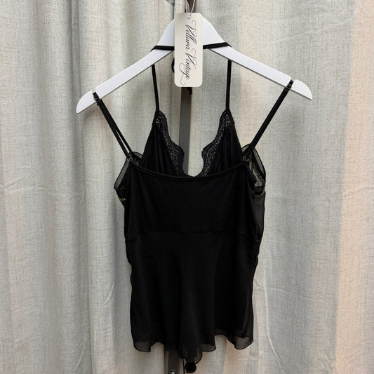 Black and Gold Layered Effect Halter Top