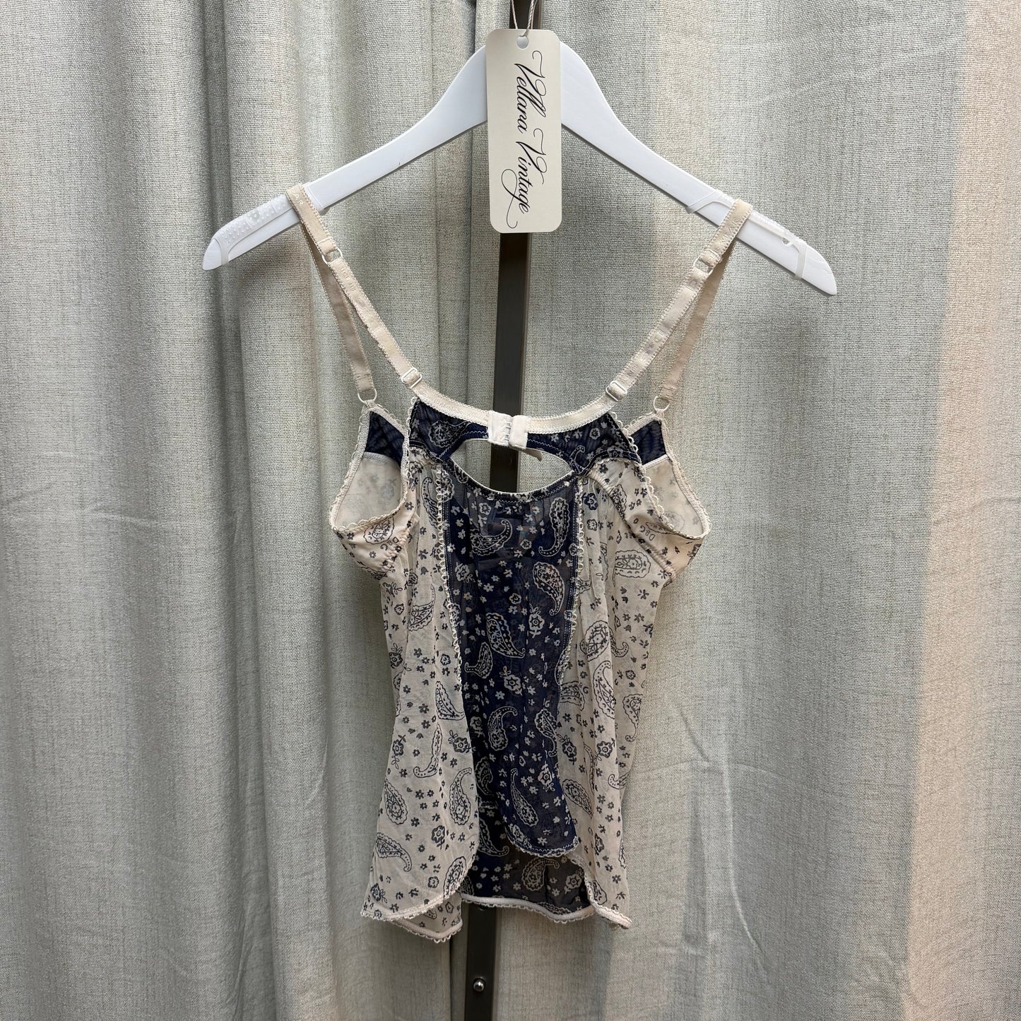 D&G Underwear Blue & White Paisley Top