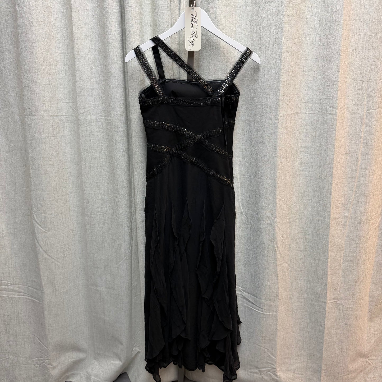 BCBGMaxazria Black Silk Maxi Dress
