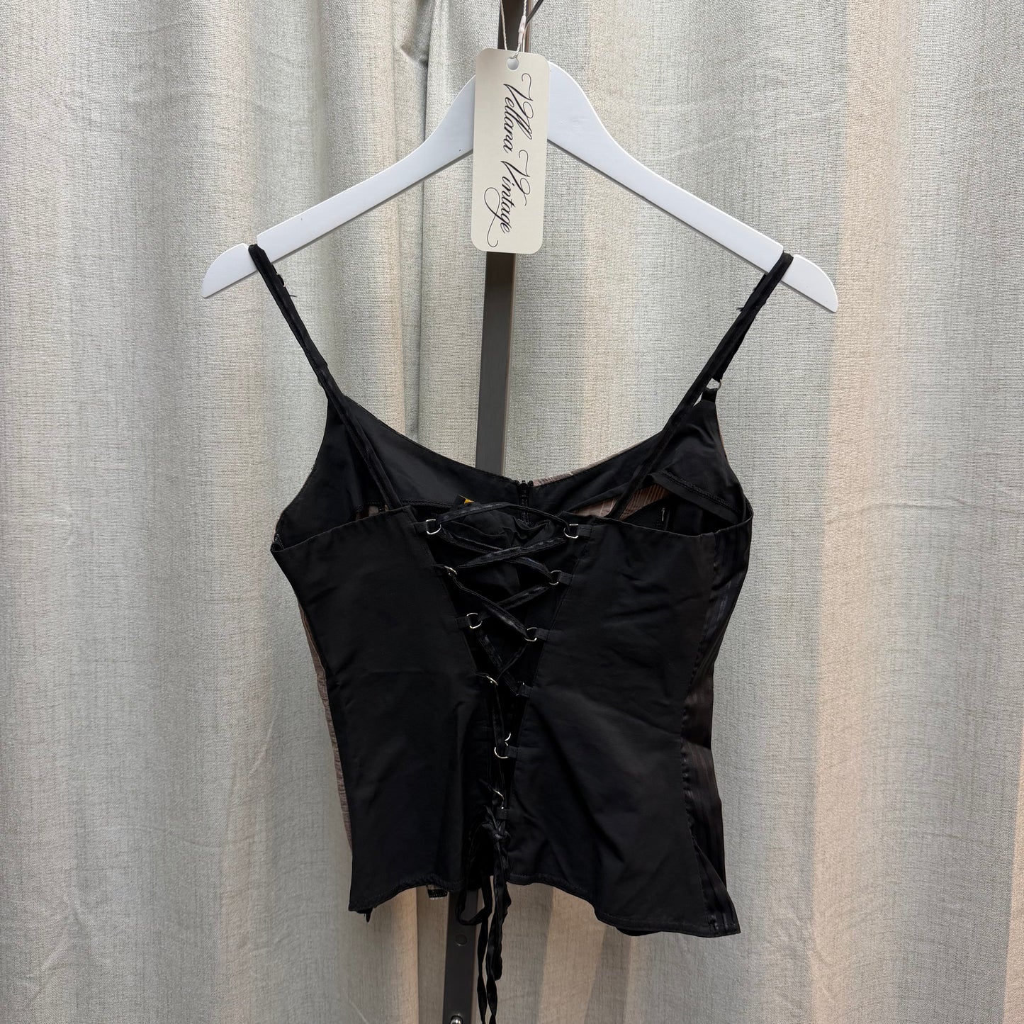 Brown Patchwork Cami
