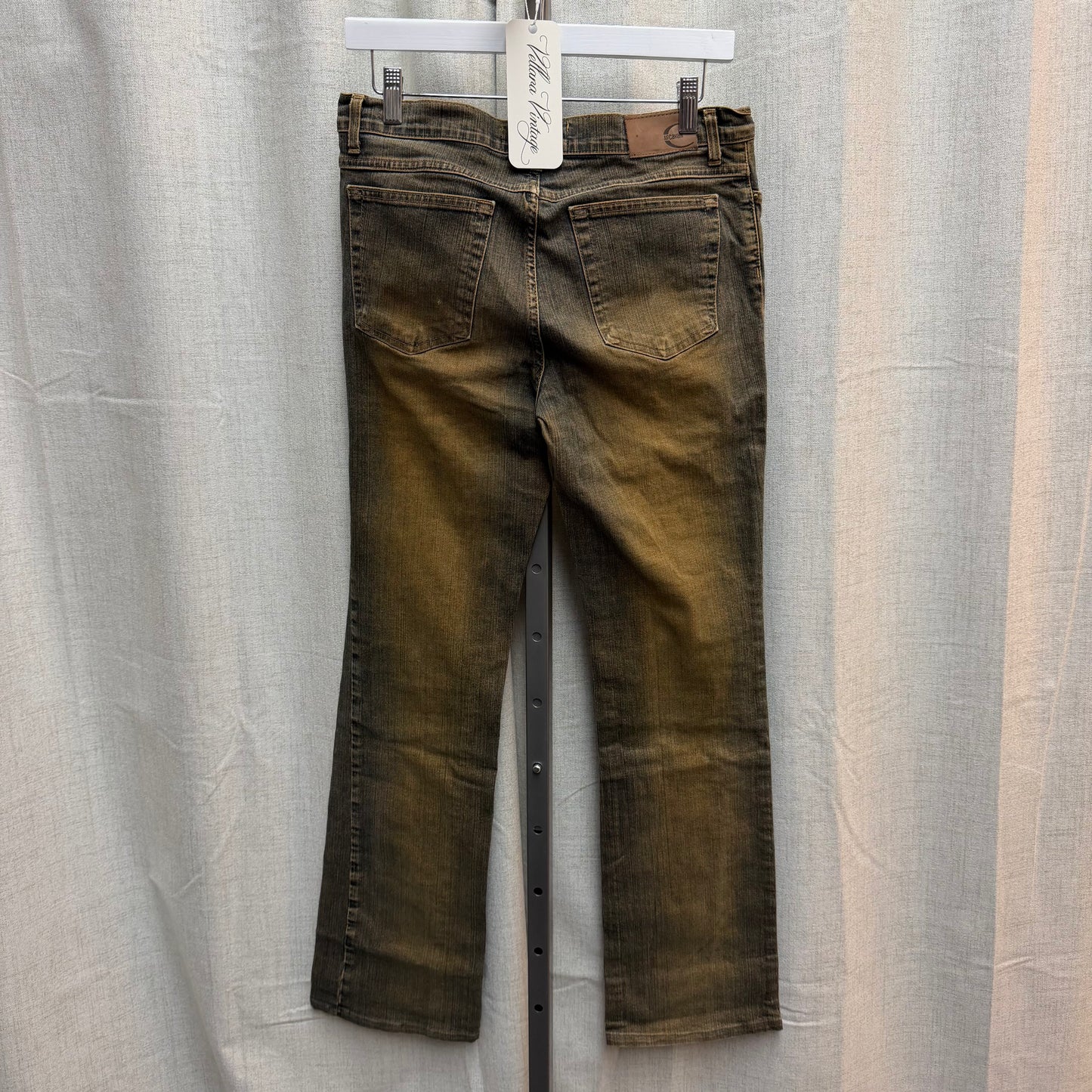 Just Cavalli Bronze Wash Low Rise Bootcut Jeans